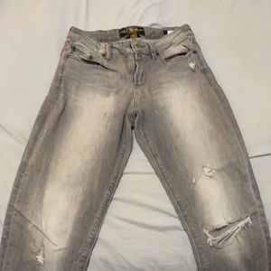 Lucky Brand grey distressed denim